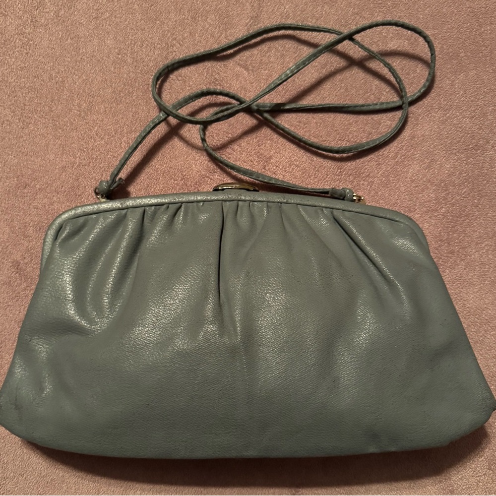 Cabrelli Canada Vintage Gray Leather Bag *See Description*